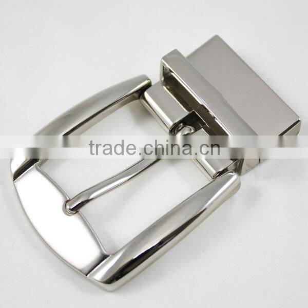 High quality trendy zinc alloy custom rose silver belt buckle