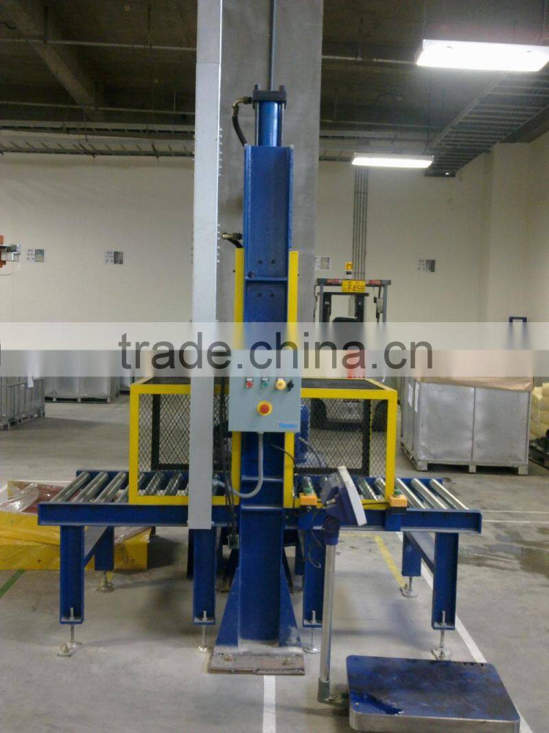 single blade hydraulic rubber bale cutter/baler type cutting machine