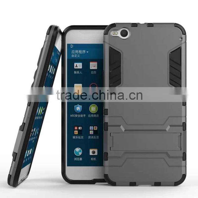 New Arrival phone cases TPU +PC 2-in-1 Hybrid Kickstand case for HTC X9