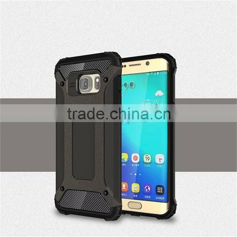 2016 Latest free sample For Samsung Galaxy S6 Edge Plus Armor Impact PC TPU phone Case ,mobile Phone Case