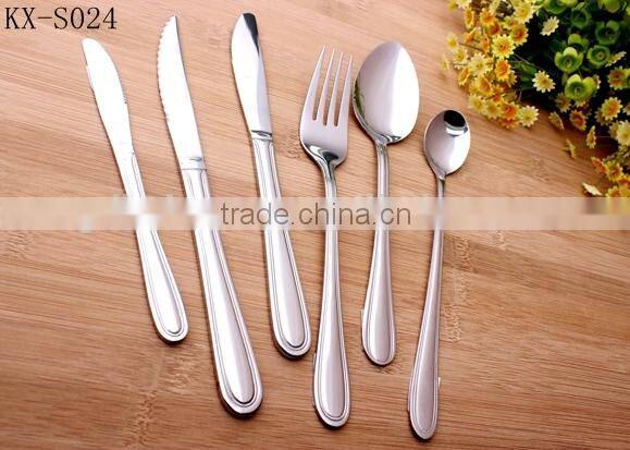 16 PCS Stainless Steel Cutlery - Dinner Knife Fork Ice Spoon Dessert Knife KX-S024