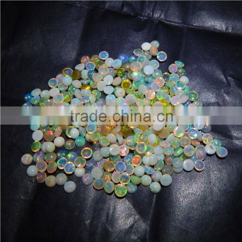 4mm NATURAL ETHIOPIAN OPAL NICE RAINBOW FIRE QUALITY LOT