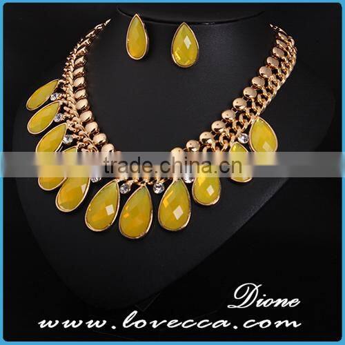 Latest designs elegant shinny crystal beaded pearl earrings new arrival 2015 necklace jewelry