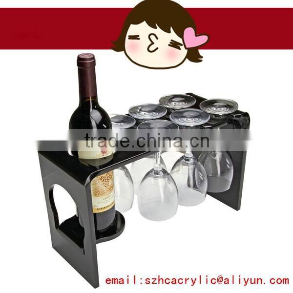custom acrylic wine bottle holder juice display rack