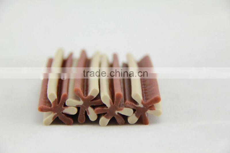 chicken breast (two-tone straight hexagonal natural dog chews)
