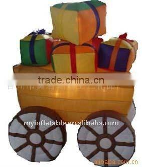 Inflatable Santa with train