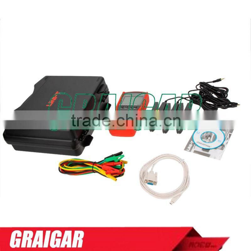 Uni-T Ut267b Auto 3 Three Clamp Digital Phase Meter Va Volt Ammeter Power Factor Tester Power Meter W Rs-232 & Lcd Backlight