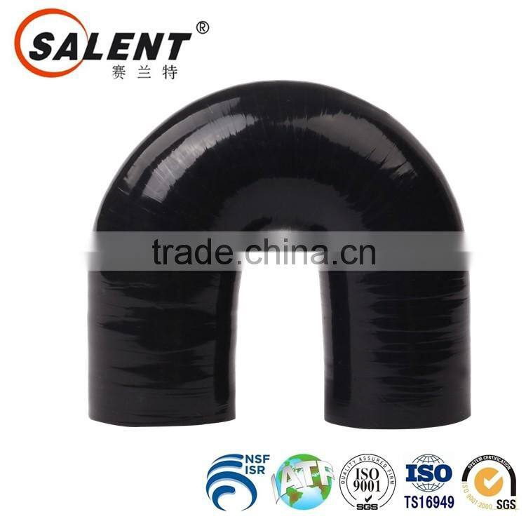high grade 32mm Black automotive 180 degree flexible silicone elbow radiator hose