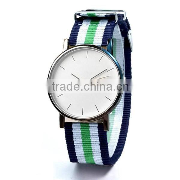 Promotion Canvas Strap Simple Textile Watch Design