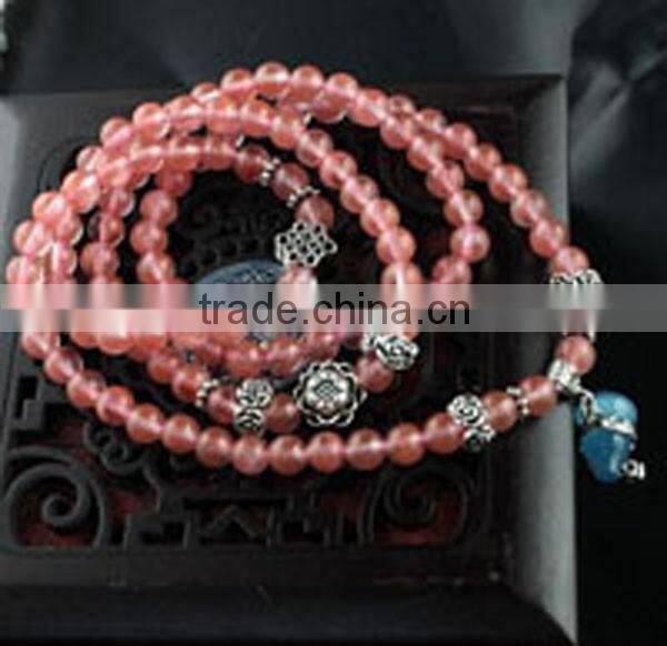 Natural Hign Quality Aventerine/Crystal/Agate Beads Bracelets on handmake