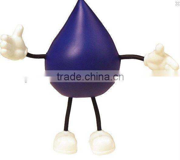 promotional water drop stress ball/stress ball