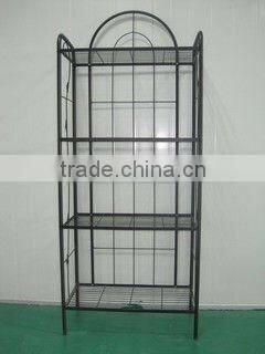 Iron wire open 4 tier stainless steel file document shelf PF-E648