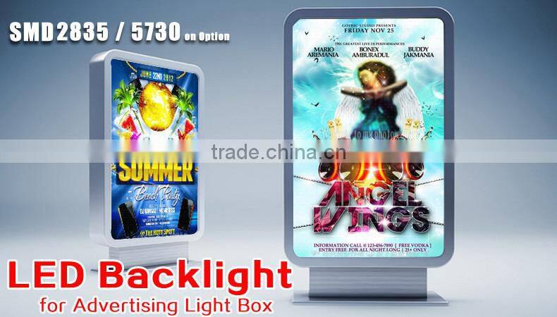 New SMD 5730 led 24led/m backlit solution led rigid bar for light box Led matrix back lighting