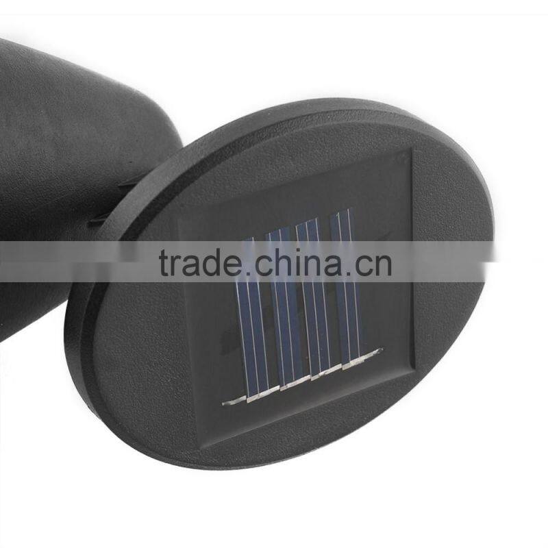 new design plastic black shell 3 strong white leds garden lawn solar light