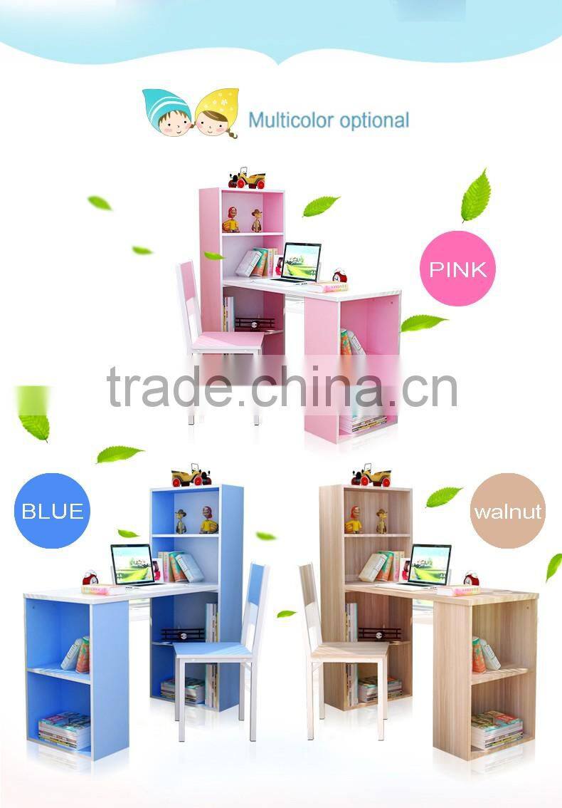 kids desk bookcase combination