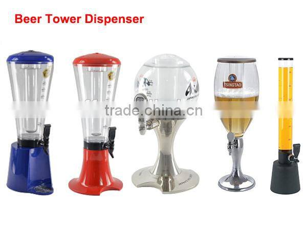 3L cold ice tube beer tower/beer drink dispenser