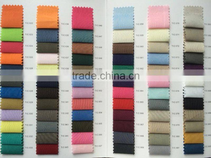 Shaoxing factory price TC 80%polyester 20%cotton dye fabric for pocket lining fabric