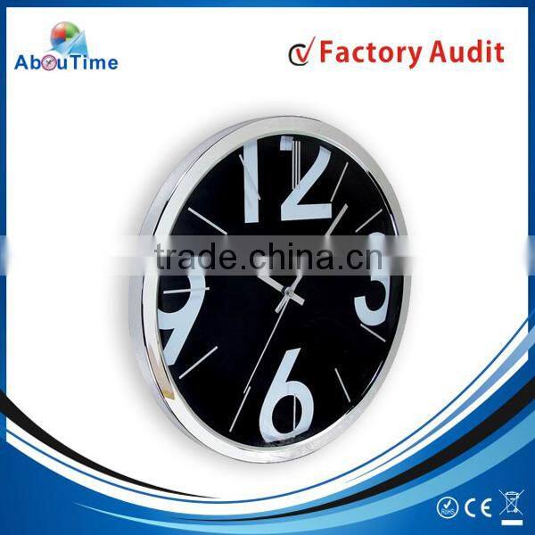 Big digital number hot selling plastic wall clock for promotion with home/office decoration