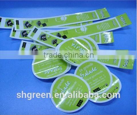Colorful size sticker for garment