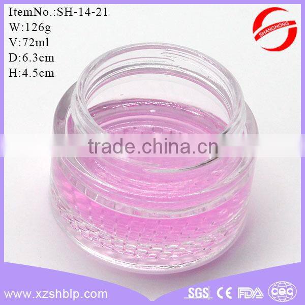 glass cream jar