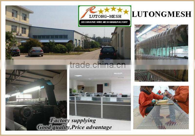 China wire mesh architectural conveyor belt mesh for window curtain