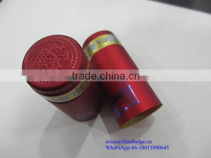 Shrink wrap cap,shink caps,pvc shrink cap