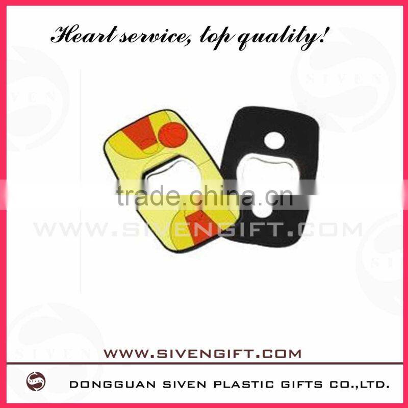hot sale custom pvc wine bottle opener