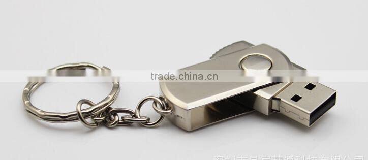 High quality swivel metal usb flash drive with custom logo