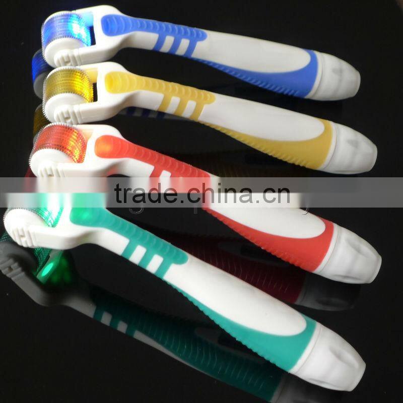 beauty titanium micro needle led derma roller