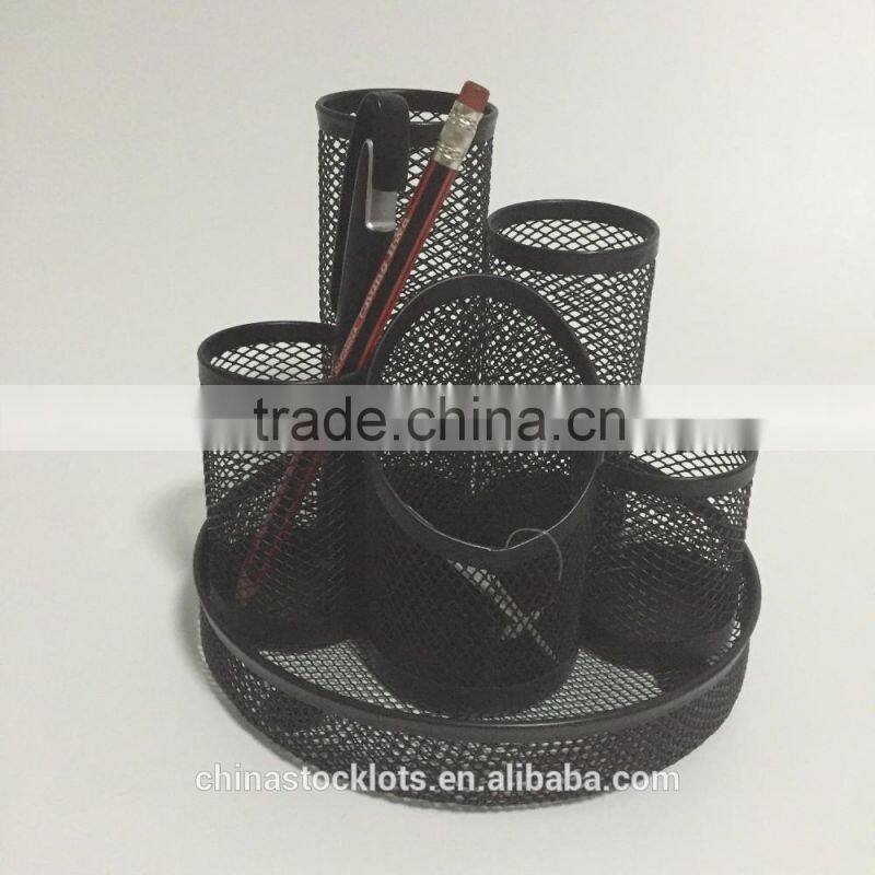 Promotional gifts office and school desk organizer metal mesh pen holder