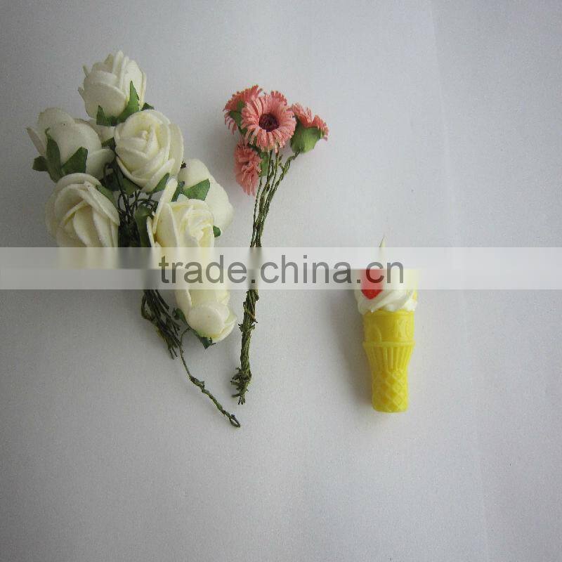 Realistic Ice Cream Key Chain With Cherry