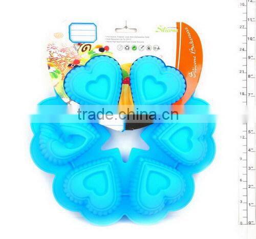 Heart shape lovely silicone cake mold