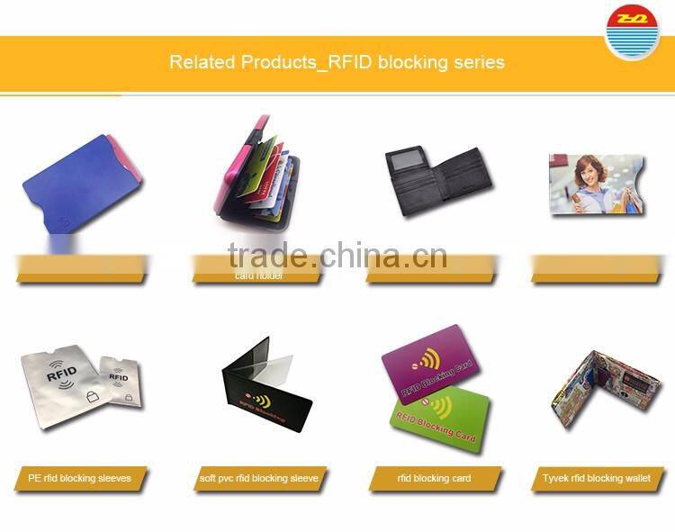 ABS Hard Plastic RFID Shield Card Protector