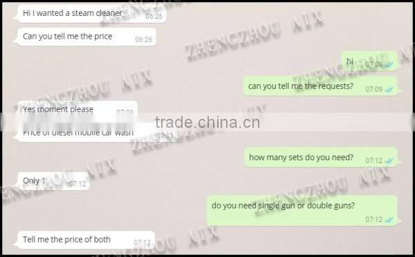 100% new condition car washer/high pressure car washer 8-13bar