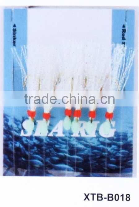 wholesale white light feather fishing lures sea fishing soft lures