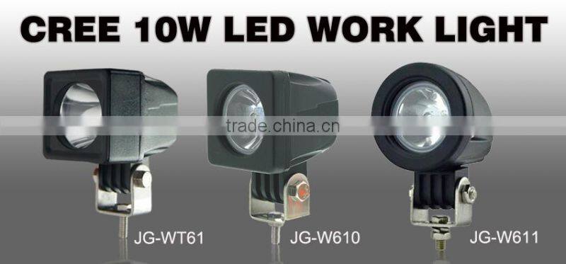 Waterproof 10~30V Aluminium alloy 10W LED Work Light Fog light For Jeep SUV ATV Off-road Truck fog lamps for automotive