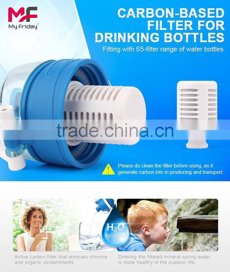 2017 New Silicone Foldable Water Bottle Gym Bottles Bike Water Bottles