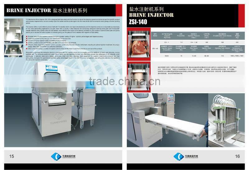 Yuanchang Meat Processing Machine Brine Injector ZSI-140