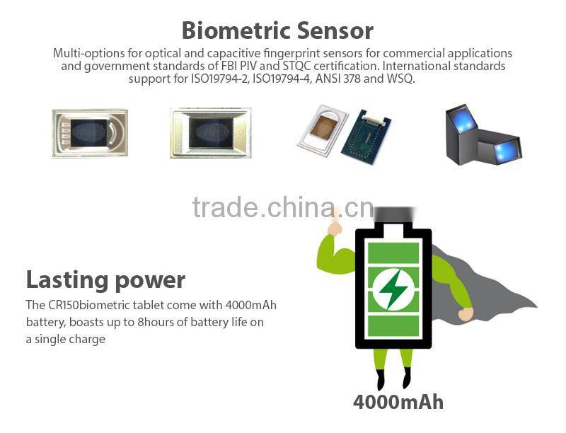 Android WIFI 3G NFC FBI PIV biometric morpho fingerprint scanner