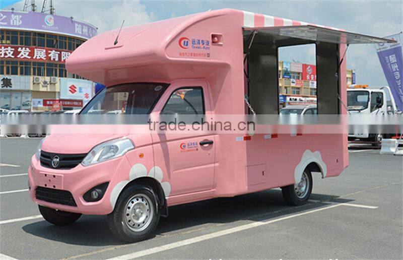 China 4x2 mini mobile fast food truck