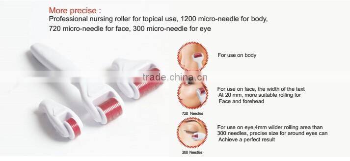 Hot sale 4 in 1 Derma Micro Needle Skin Rejuvenation Microneedle Derma Meso Roller