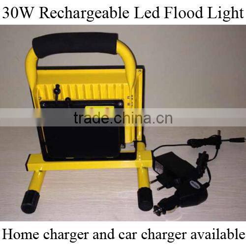 Portable high quality 30W rechargeable led flood light