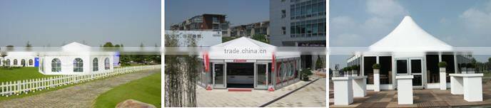 Multi side tent with PVC Glass Walls