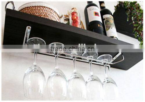 High Quality Chrome Under Stemware wall wine glass rack