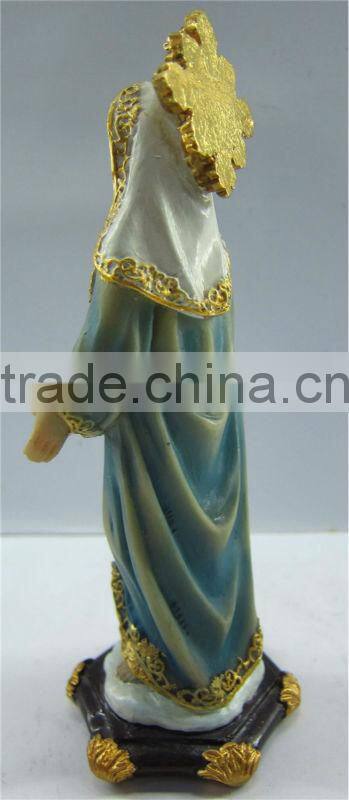 Religious resin lady figurine sculpture