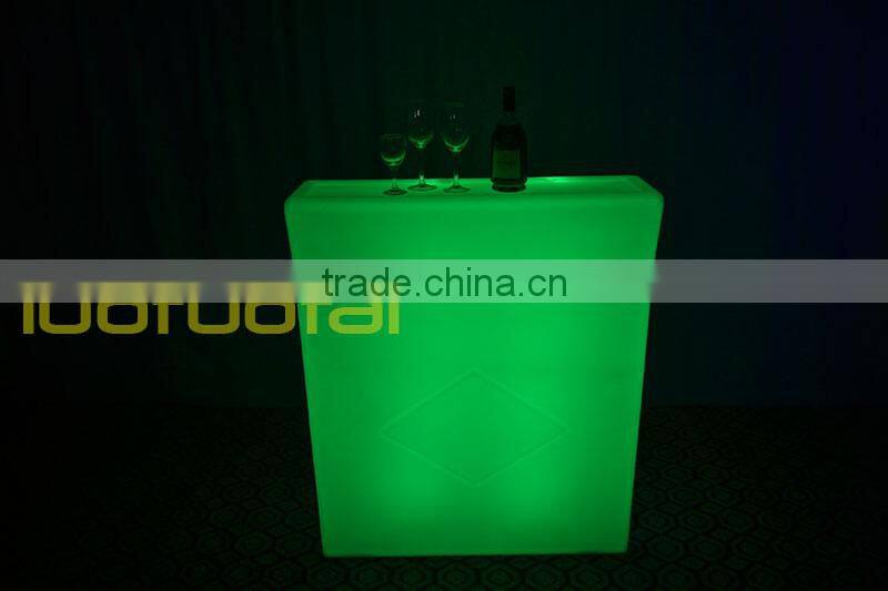 112CM High PE plastic Illuminated Bar Corner Unit/LED bar counter /LED bar/LED Illuminated Bar Hire LTT-BC05A