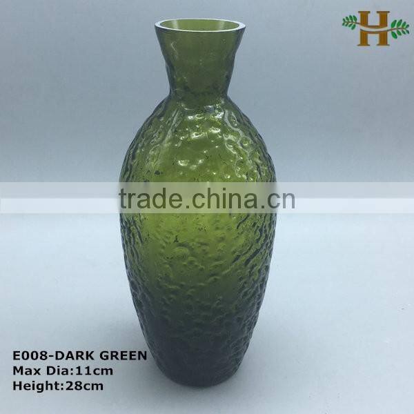 mouth blown stained glass flower vases for home/hotel decoration