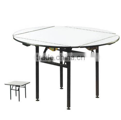 Round folding banquet table