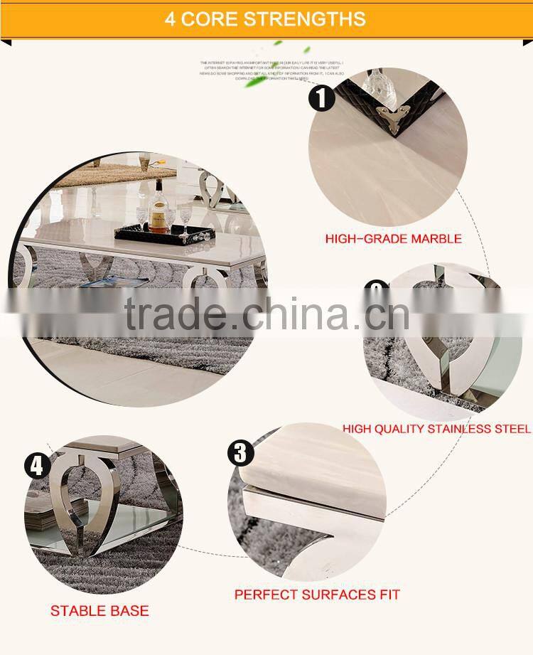 C376 New design living room marble top center table