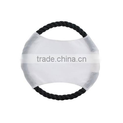 Durable cotton dog frisbee training outdoor pet toy